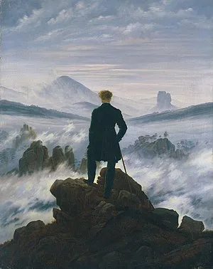 Der Wanderer über dem Nebelmeer - Caspar. David. Friedrich